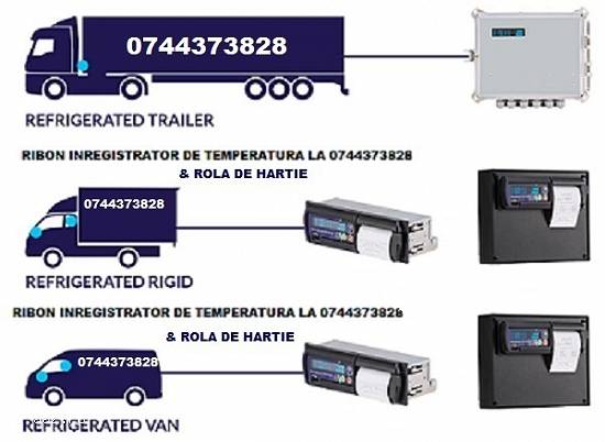 Cartus tusat si Rola hartie termodiagrama tip Thermo King,   DATACOLD,   Transcan,   TERMOGRAF,   ES