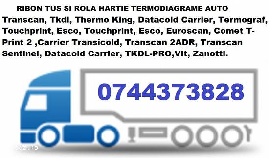 Cartus tusat si Rola hartie termodiagrama tip Thermo King,   Transcan,   etc