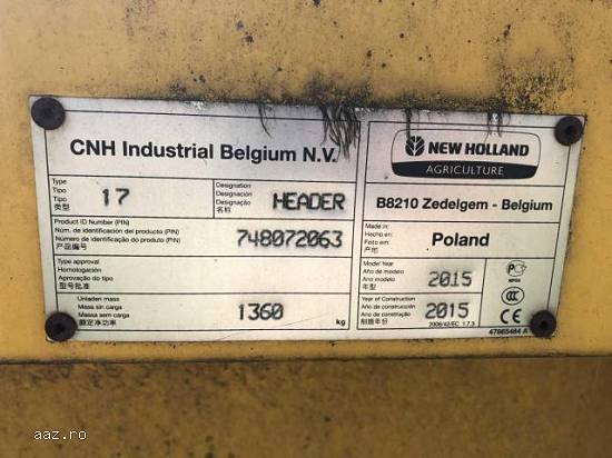 Lichidator judiciar vand Combina New Holland TC5.80 + accesorii,  