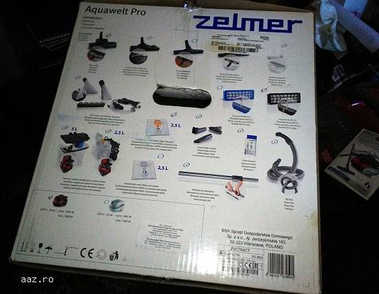 Aspirator ZELMER Aquawelt PRO ZVC764CT cu spălare