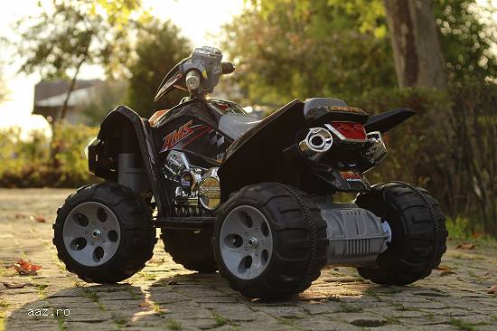 Mini ATV electric pentru copii Kinderauto JS007 2x45W 12V #Black