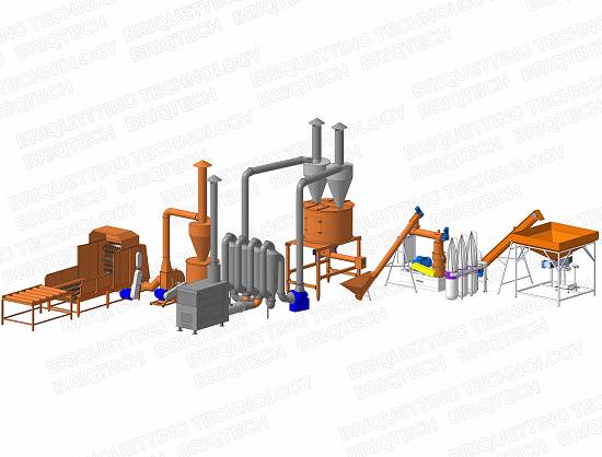 Linie peletizare paie 500-700 kg/ora