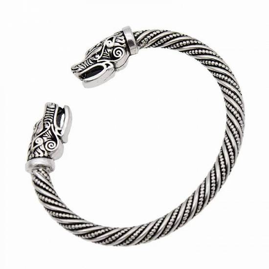 BRATARA Vikinga Viking VIKINGS serial VIKINGI Wolf gotica BARBATI pret cap lup