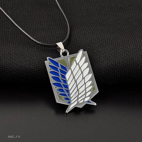 Pandantiv Colier Lantisor Medalion – Anime ATTACK ON TITAN