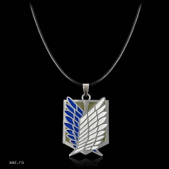 Pandantiv Colier Lantisor Medalion – Anime ATTACK ON TITAN