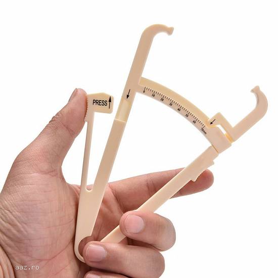 CLESTE masura GRASIME CORPORALA plicometru fitness body fat caliper PRET IEFTIN