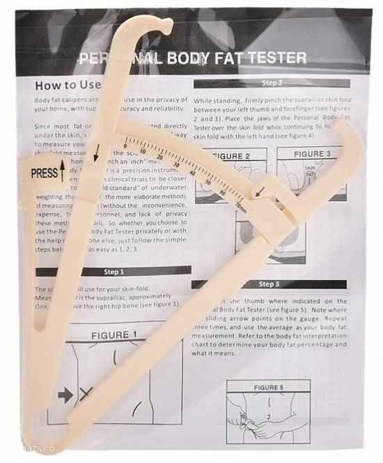 CLESTE masura GRASIME CORPORALA plicometru fitness body fat caliper PRET IEFTIN