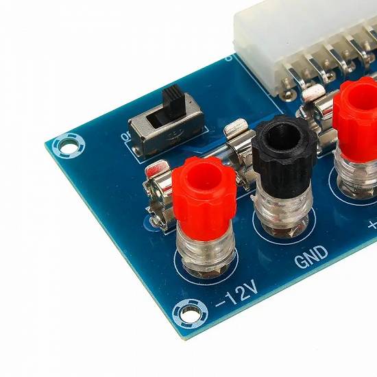 PLACA adaptor de alimentare SURSA PC desktop calculator ATX 3V 5V 12V laborator