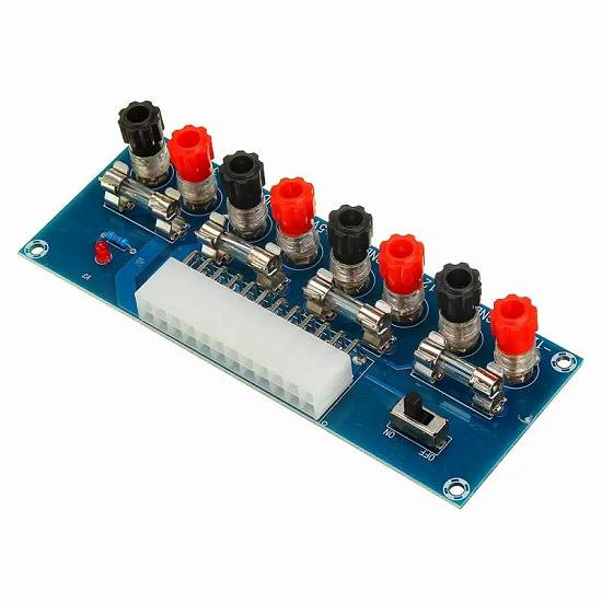 PLACA adaptor de alimentare SURSA PC desktop calculator ATX 3V 5V 12V laborator