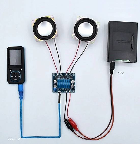 Kit modul AMPLIFICATOR AUDIO stereo auto 2 x 30 w clasa D ieftin 12V