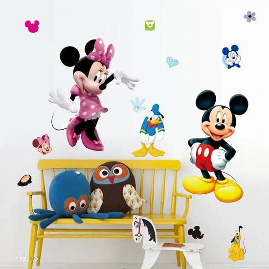 STICKER PERETE tapet desene pe pereti DISNEY camera copii Mickey Mouse 70×50 cm