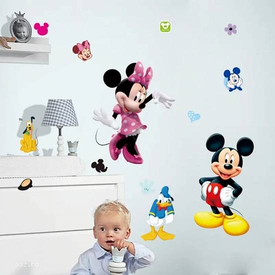 STICKER PERETE tapet desene pe pereti DISNEY camera copii Mickey Mouse 70×50 cm