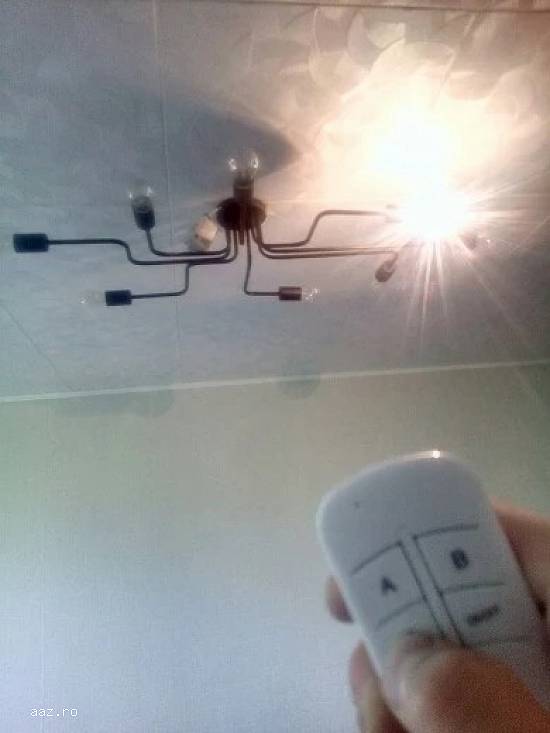 Intrerupator / telecomanda wireless 3 canale 220V instalatie electrica