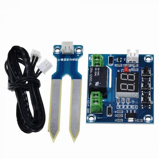Modul SENZOR UMIDITATE sol cu releu pt SISTEM IRIGATIE automat CONTROLER IRIGARE