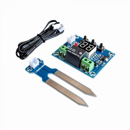 Modul SENZOR UMIDITATE sol cu releu pt SISTEM IRIGATIE automat CONTROLER IRIGARE