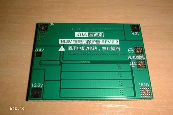 MODUL PROTECTIE la incarcare si descarcare BMS 4s 4 acumulatori 18650 BATERII Li-ion