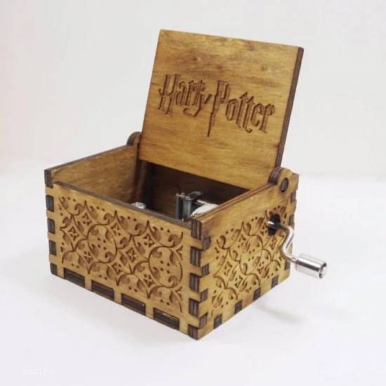 Cutie CUTIUTA MUZICALA Harry Potter ELEGANTA din lemn PENTRU COPII de vanzare
