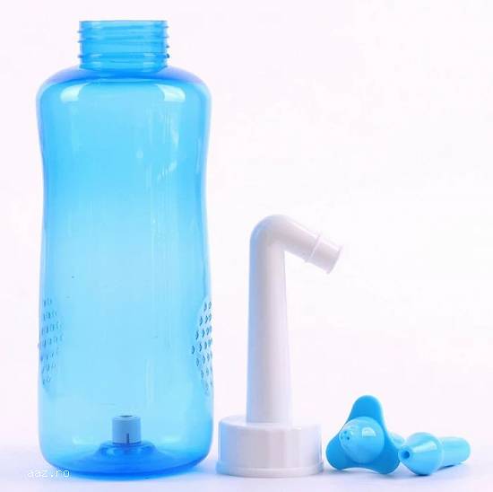 IRIGATOR NAZAL WaterPulse RECIPIENT dispozitiv curatare sinusuri solutie salina NETI POT vas spalatu