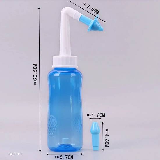 IRIGATOR NAZAL WaterPulse RECIPIENT dispozitiv curatare sinusuri solutie salina NETI POT vas spalatu