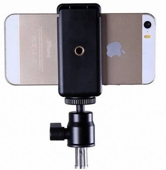 SUPORT TREPIED pentru TELEFON smartphone iPhone Samsung PROFESIONAL 2 filete ¼