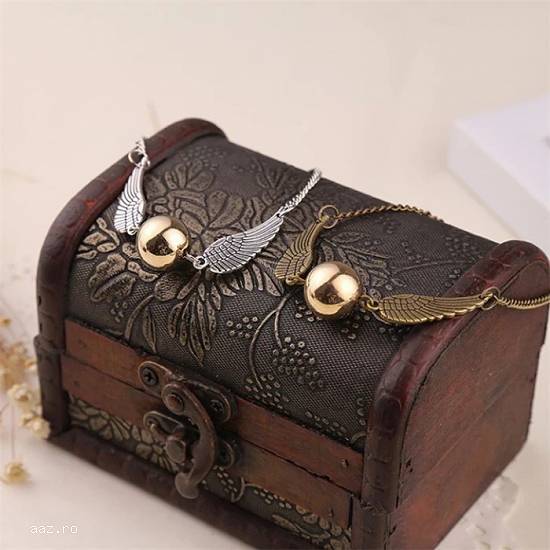 BRATARA Harry Potter Golden Snitch Deathly Hallows Hotoaica AURIE / ARGINTIE