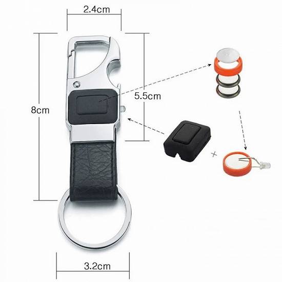BRELOC chei AUTO de lux cadou cadouri BARBATI din piele LED desfacator bere