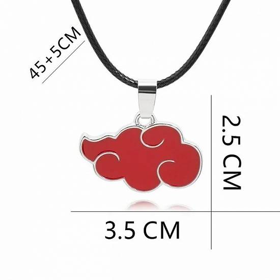Lant Lantisor Pandantiv Anime Naruto Cosplay Otaku Sharingan Akatsuki Organization Red Cloud Sign