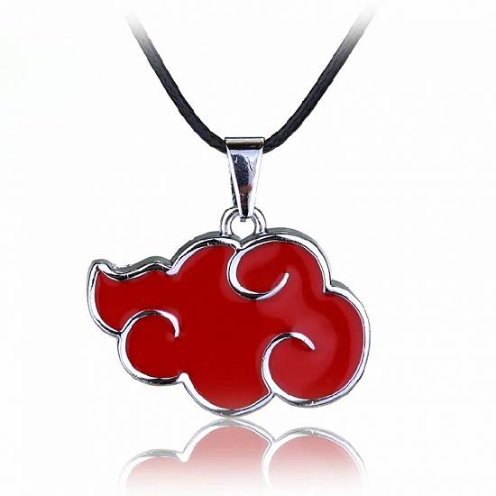 Lant Lantisor Pandantiv Anime Naruto Cosplay Otaku Sharingan Akatsuki Organization Red Cloud Sign