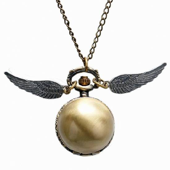 CEAS de buzunar cu lantisor Casual Harry Potter Quidditch Golden Snitch Pocket