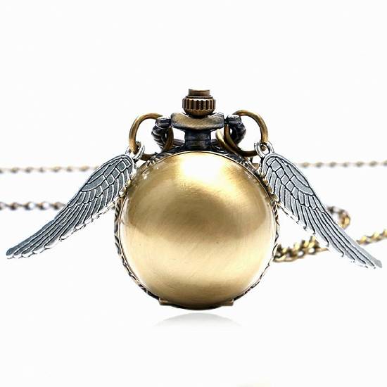 CEAS de buzunar cu lantisor Casual Harry Potter Quidditch Golden Snitch Pocket