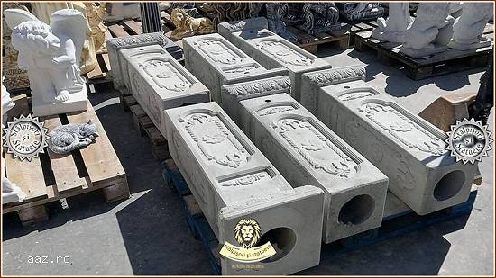 Stâlp susținere garduri,  din beton,  model S11.