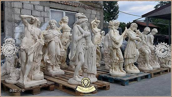 Statuetă Romeo și Julieta,   galben patinat,   model S55.