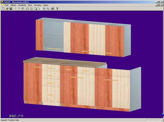 Soft romanesc pt proiectare mobila PAL cu interfata 3D