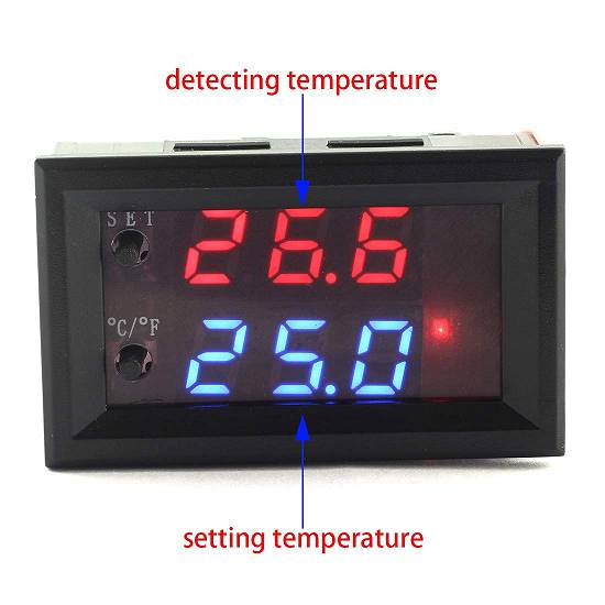 TERMOSTAT electronic DIGITAL CONTROLER temperatura CU SONDA releu 12V incubator oua puisor clocitoar