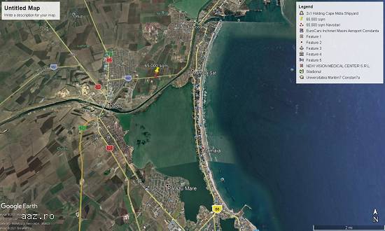 Teren intravilan 66.000 mp Navodari iesirea spre Lumina 25euro/mp