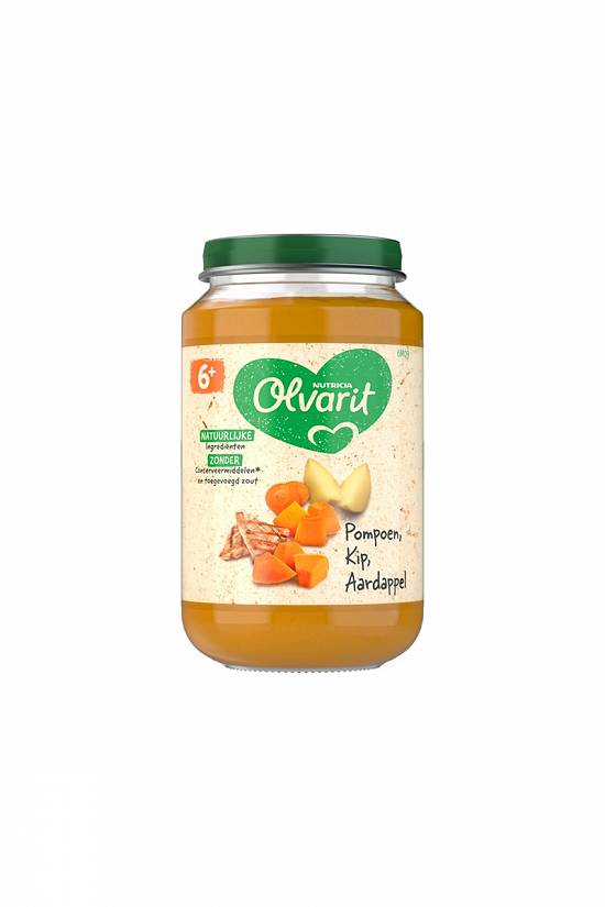 Olvarit mancare pentru bebelusi Pui,       Mazare si Cartofi 6+ luni Total Blue