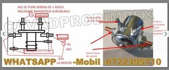 Electromotor NOU cu reductor pentru tractor,     buldoexcavator,     stivuitor,     utilaje .