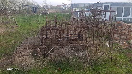 Vand cuzineti hala 8x12,   fasonati si legati,   carcase buloane,   proiect fundatii.