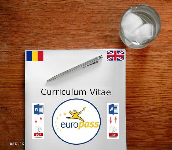 Curriculum Vitae | CV Europass | CV Profesional | CV engleză | CV română | CV angajare |