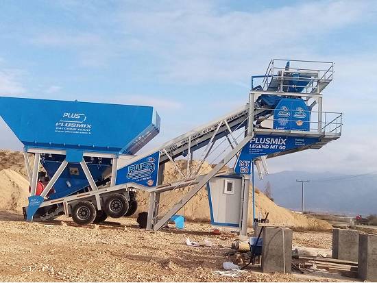 Stație de Betoane Mobilă,   Automată cu Siloz de Ciment