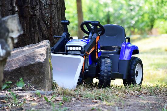 Excavator electric pt. copii cu bluetooth,   Kinderauto BJ611C 60W 12V,   #Blue