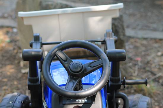 Excavator electric pt. copii cu bluetooth,   Kinderauto BJ611C 60W 12V,   #Blue