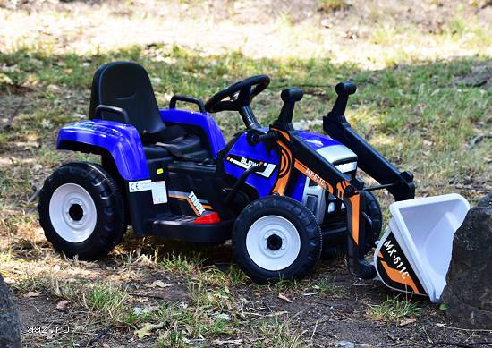 Excavator electric pt. copii cu bluetooth,   Kinderauto BJ611C 60W 12V,   #Blue