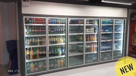 Vitrine frigorifice cu fatada Aluminiu
