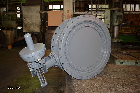 Double-eccentric butterfly valve 32нж910р Dn 1000 Pn 10