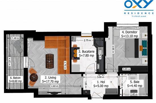 ANTIAERIANA  APARTAMENT 2 CAMERE TIP A