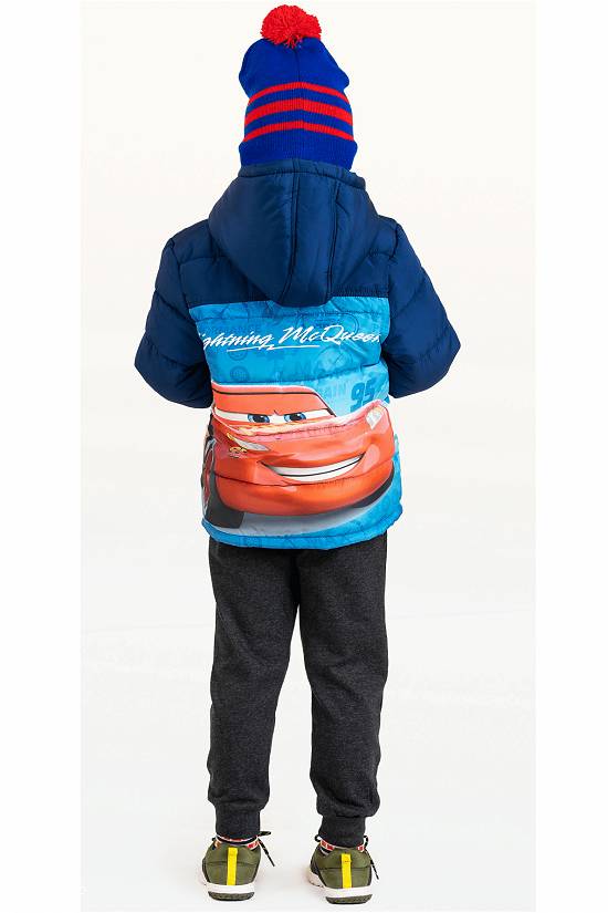 Geaca bleumarin baieti Lighting McQueen Cars Race Kids