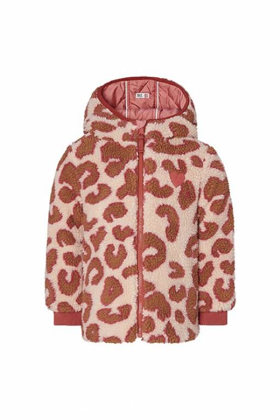 Geaca animal print reversibila Nieuwaal Noppies Race Kids