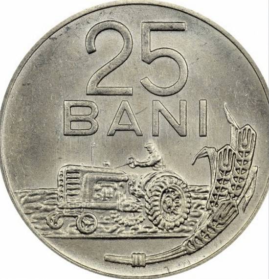 Moneda 25 Bani Republica Socialista Romania 1966