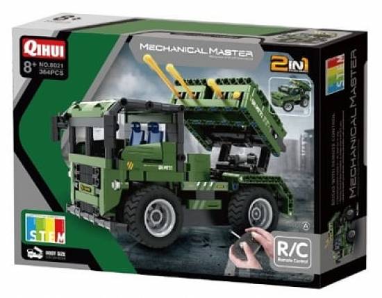 Lansator de rachete 2 in 1 cu RC,   QIHUI 364 piese,   Bricks Toys for Kids